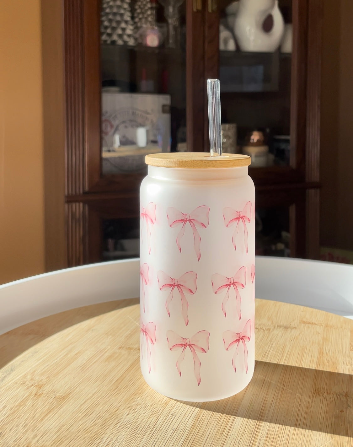 Large Coquette Bows - Glass Tumbler