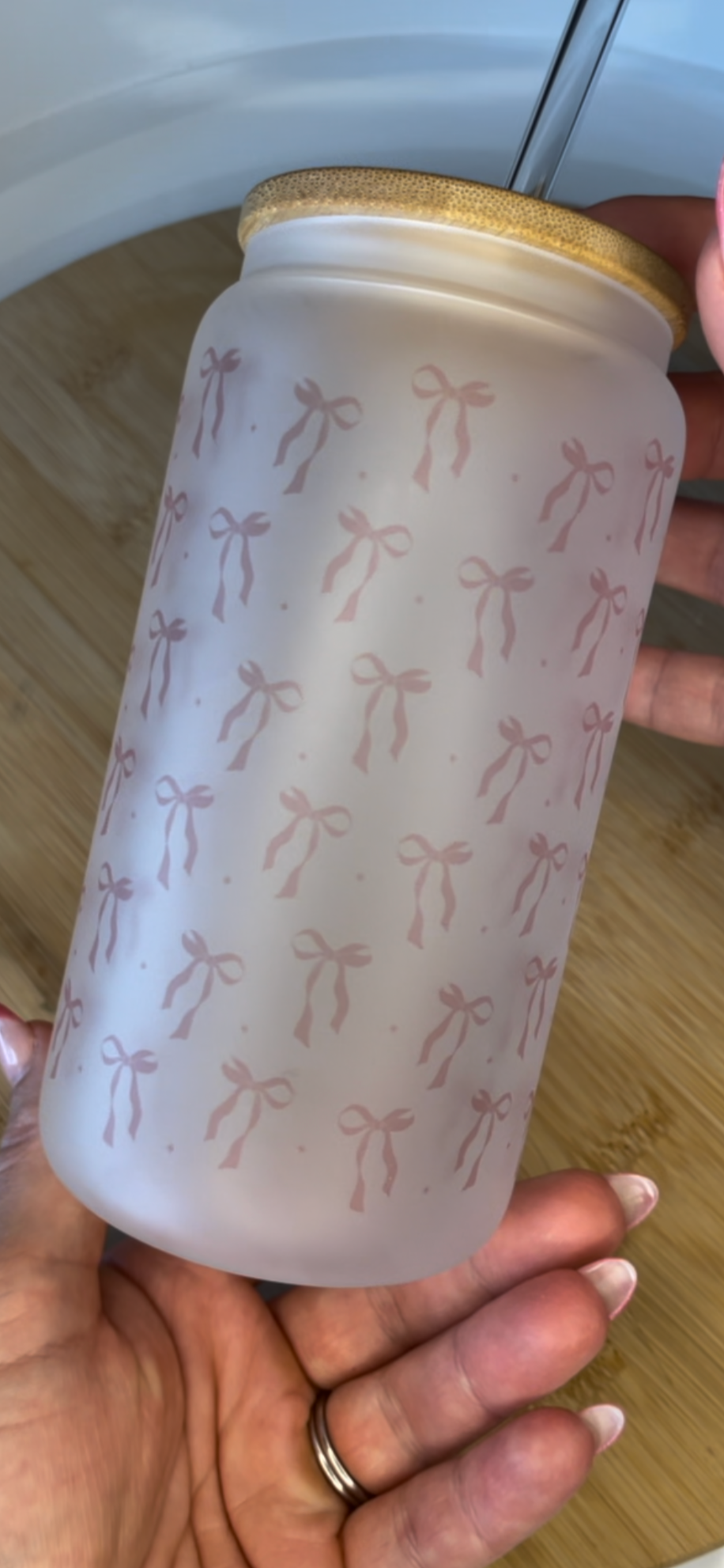 Mini Coquette Bows - Glass Tumbler