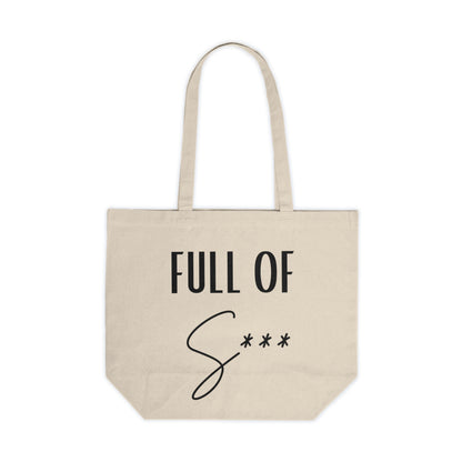 Canvas Tote Bag - This Bag is Full of S*** Funny Design