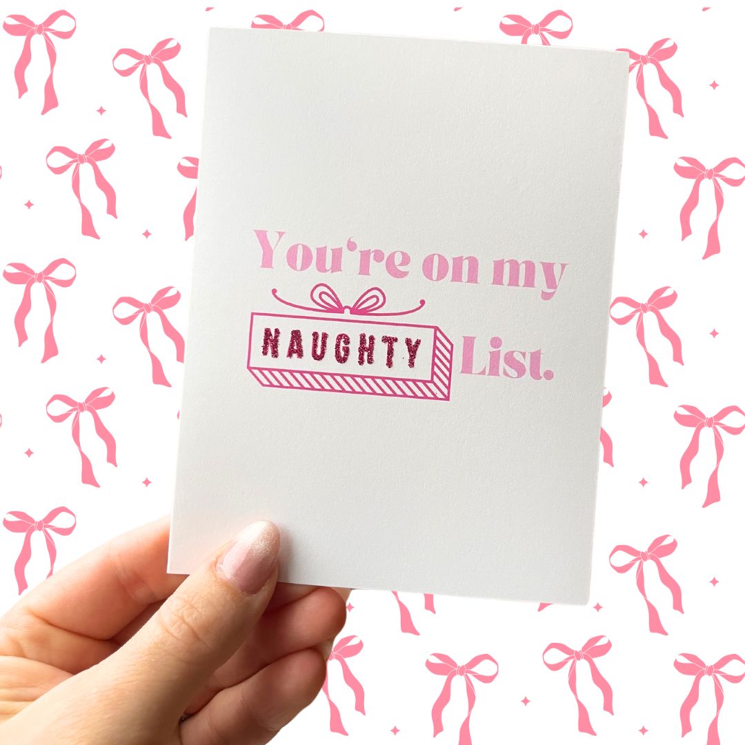 Naughty List - Christmas Card