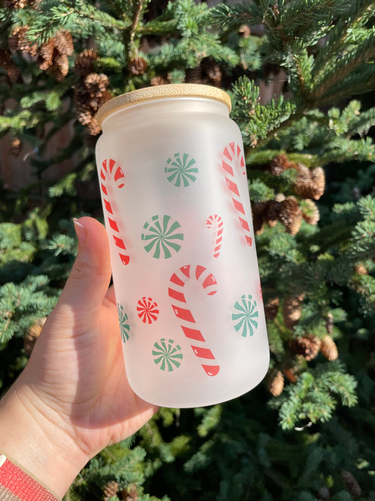 Candy Cane Forest Holiday Cup